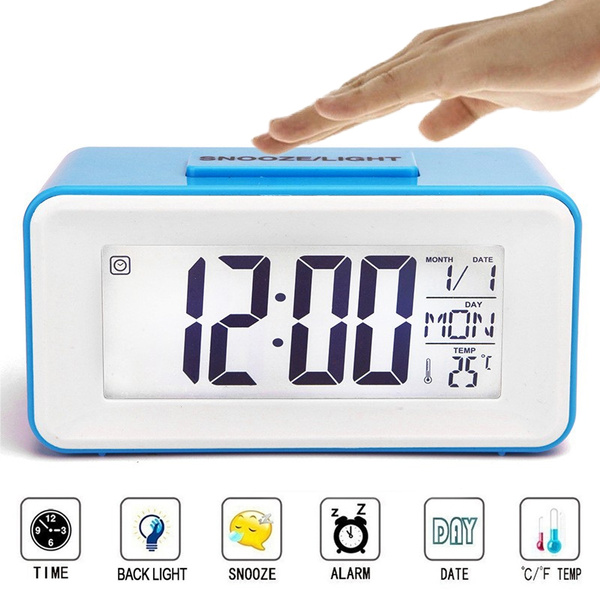 Led Digital Clock Snooze Alarm, Alarm Clock With Snooze