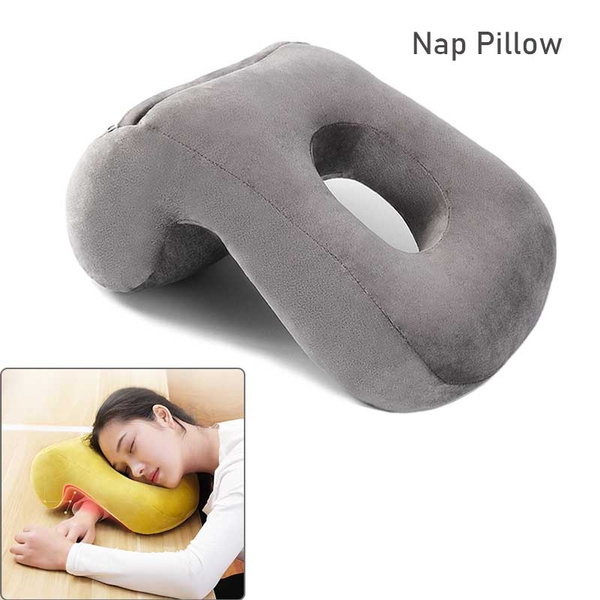 Nap Desk Sleeping Pillow Memory Cotton Nap Face Pillow with Arm Rest Travel  Neck Supporter