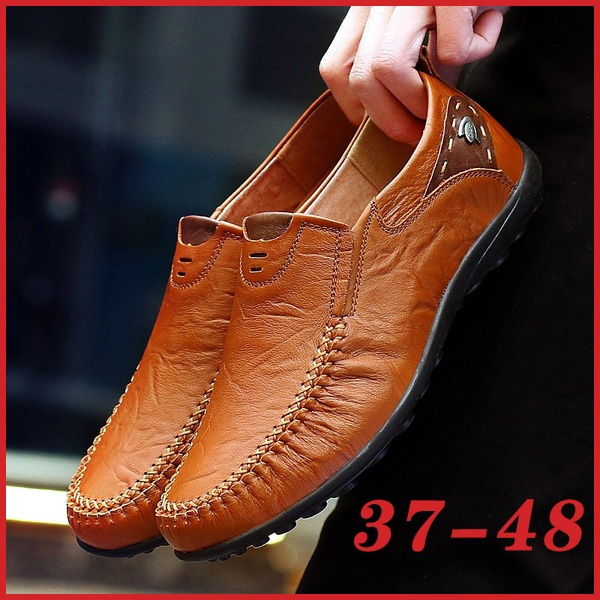 Mocasines casuales de cuero suave para hombre Mocasines casuales de cuero suave para hombre