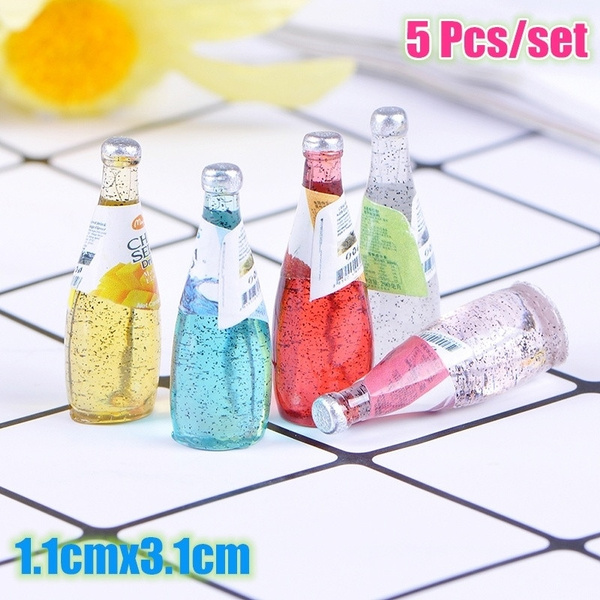 5Pcs 1/12 Miniature food mini fruit drink model for dollhouse kitchen toyODUS