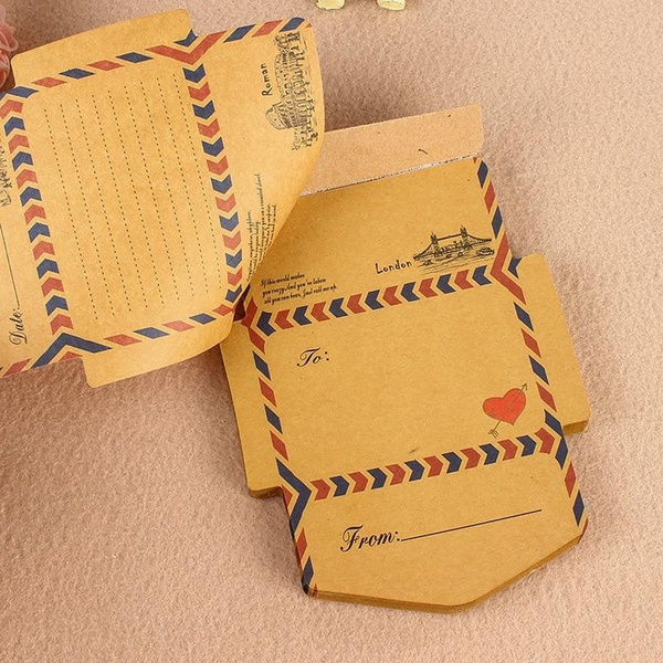 1pack Vintage Kraft Envelope Letter Pad Set Valentine's Day Love Lette –  MCNM's Marketplace