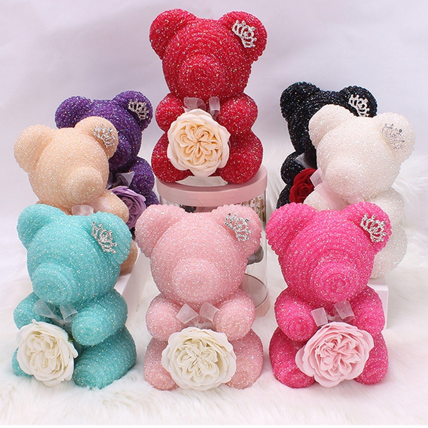 Diamond sale rose bear