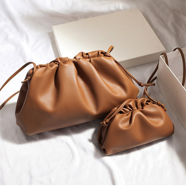 ruched oversized clutch bag