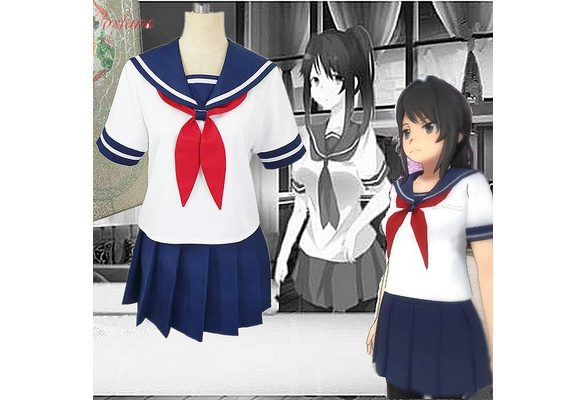 Yandere Simulator Ayano Aishi Yandere-chan School Uniform Anime Cosplay Costume