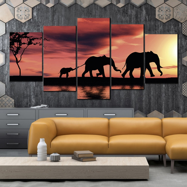 elephant painting on canvas