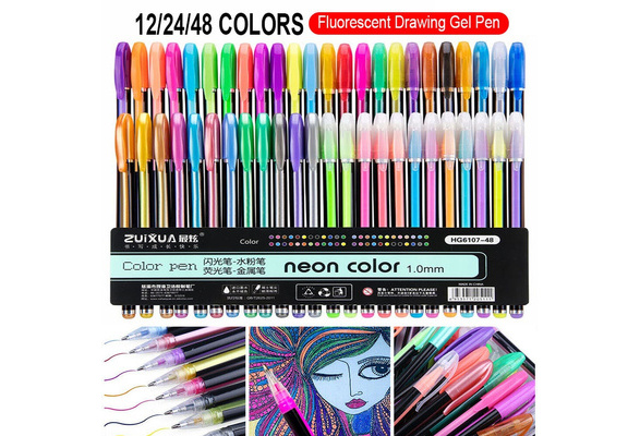 Neon Color Gel Pens - Set of 12