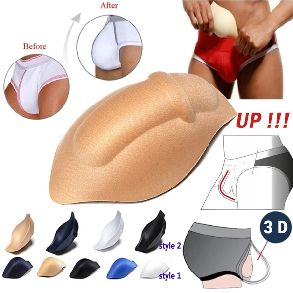 4pcs Bulge Enhancer Men Underpant Bulge Pad Sponge Underwear Enlarge Cup  Supply