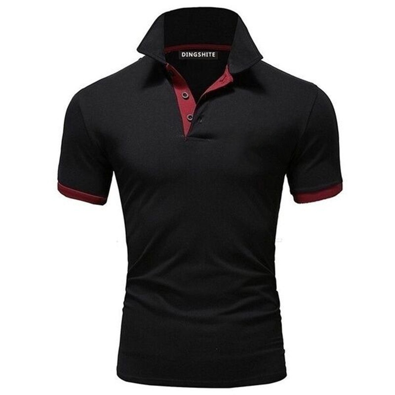 

men's new short-sleeved lapel t-shirt summer plus size fashion casual business social polo shirt