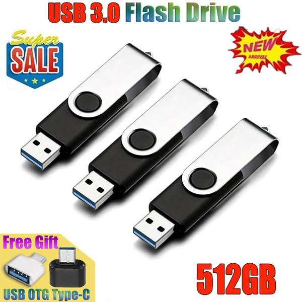 High speed 512GB 256GB 128GB USB 3.0 Flash Drive Creativo Pendrive 32GB 8GB Memory Stick USB Classic Swivel U disk With Gifts OTG Type-C | Wish