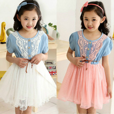 shortsleeveprincessdre, tutudre, Lace, childrenlacedresse