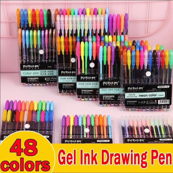 Pastel & Glitter Artist Gel Pens - 24 Piece Set