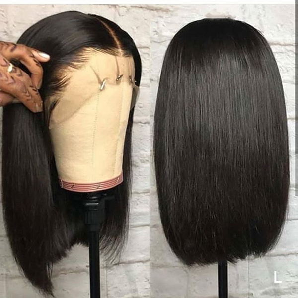 blunt cut lace front wig