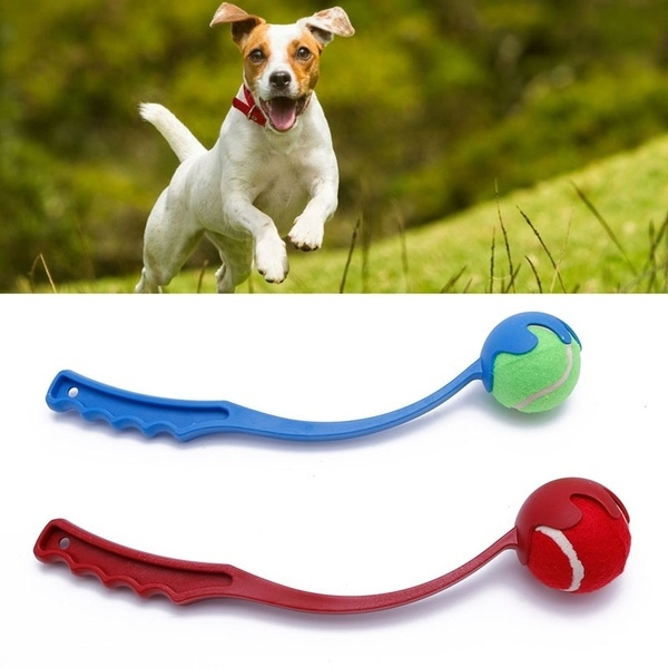 Dog Tennis Ball Long Thrower Launcher Chucker Toy Pet Puppy Training