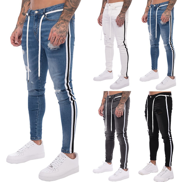 striped jeans mens skinny