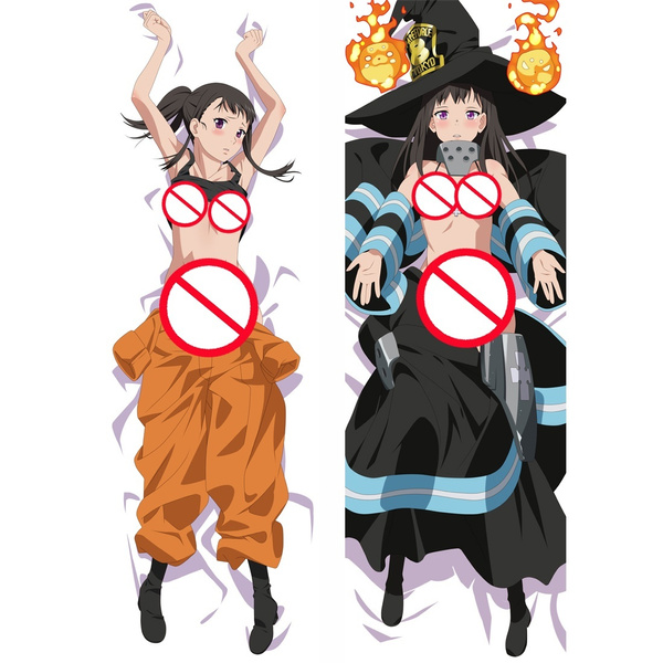 Anime Manga Fire Brigade of Flames Pillow Case 150X50cm Size: 20 X 60