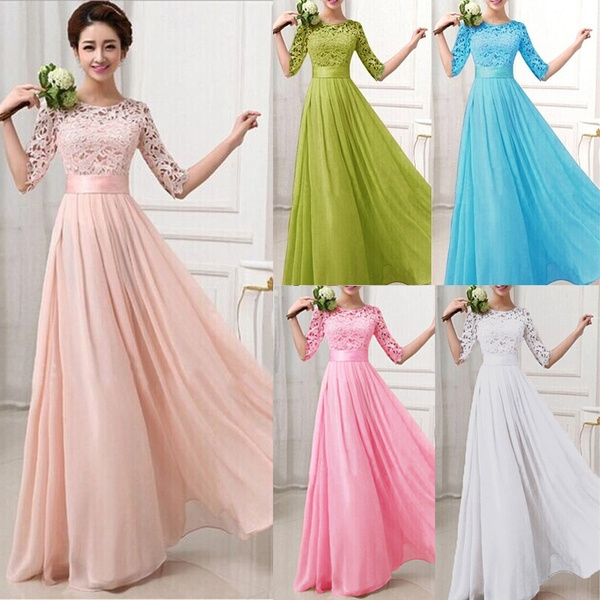 Long one piece outlet dress for marriage