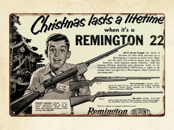 multiple Remington Ad  Vintage Aluminum Sign