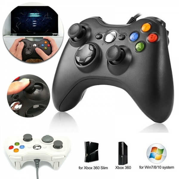 Wired Xbox 360 Controller Gamepad for Microsoft Xbox 360/ PC