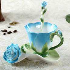 Beautiful, ceramicsporcelain, coffeecupset, Colorful
