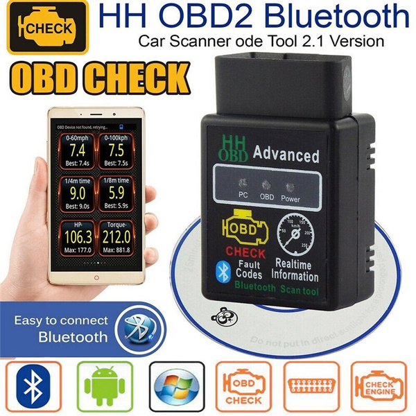 Bluetooth Petrol Car Auto Interface Diagnostic Scanner Tool for Android & PC