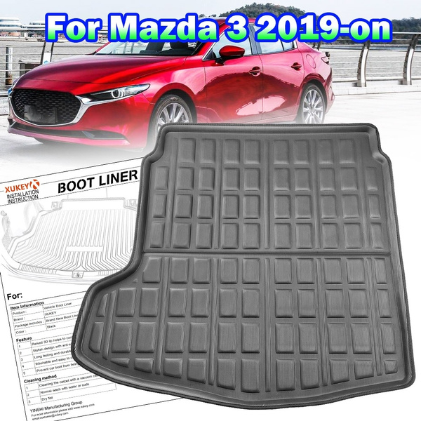 Rear Cargo Mat Trunk Floor Tray For Mazda 3 Axela Hatch 2014-2018 Boot Liner 
