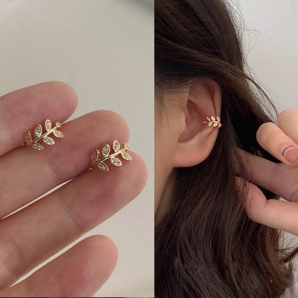 diamond ear clips