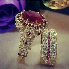 Sterling, Engagement Wedding Ring Set, gold, ringsset