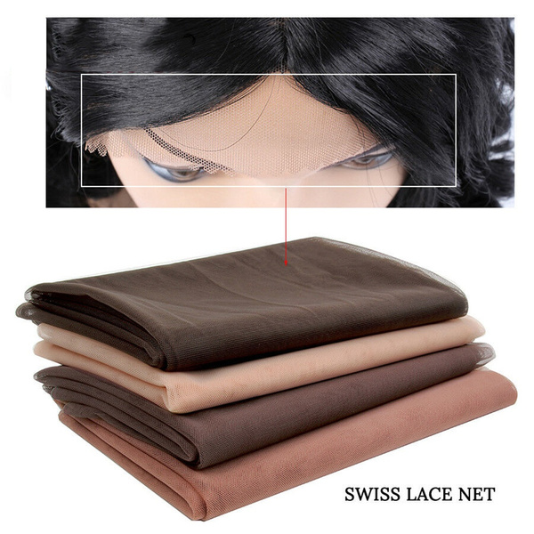 1 4 Yard Toupee Frontal Closure Net For Wig Making Ventilating Wig Cap Wig Accessories Hair Net Swiss Lace Wig Base