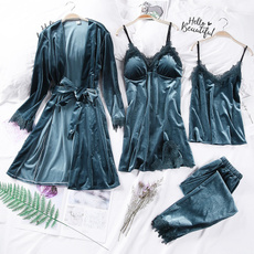 womenlingerieset, velvet, womennightgown, Women's Fashion