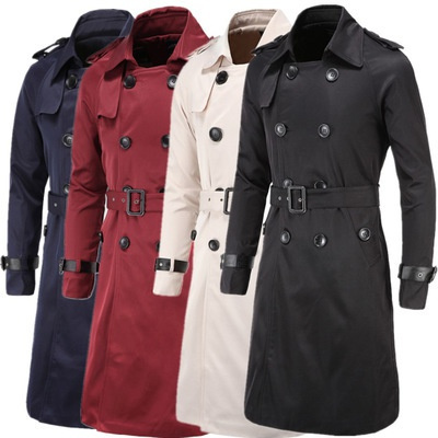 New Trench Coat Men Brand Clothing Top, Trench Coat Mens High Fashion