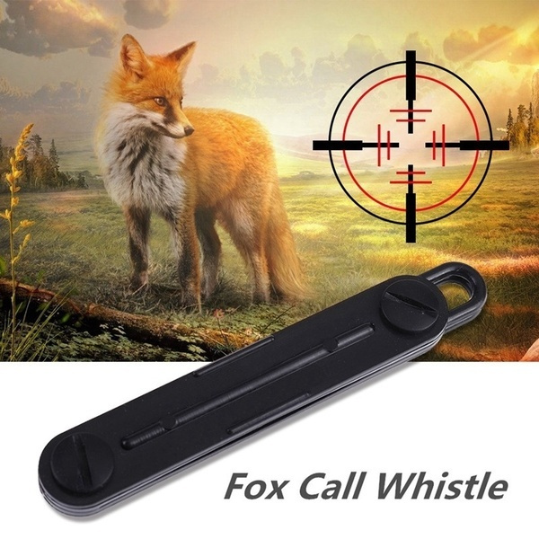 Black Outdoor Fox Down Fox Blaster Call Whistle Predator Hunting