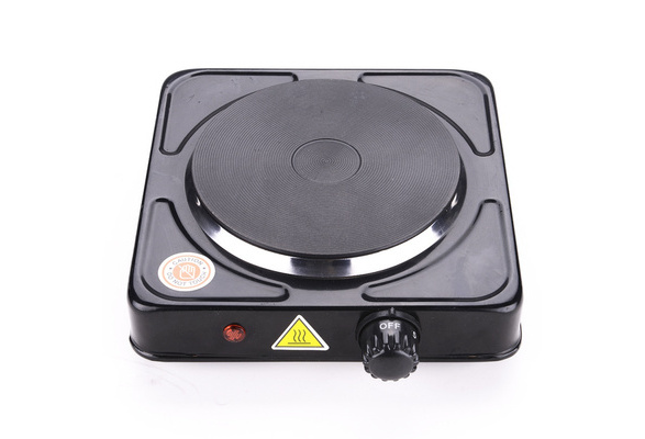 Rosarivae Lightweight Portable 1000W Single Burner Multi-functional 0-5  Settings Electric Stove with US Plug (White) 