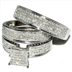 Sterling, White Gold, DIAMOND, 925 sterling silver