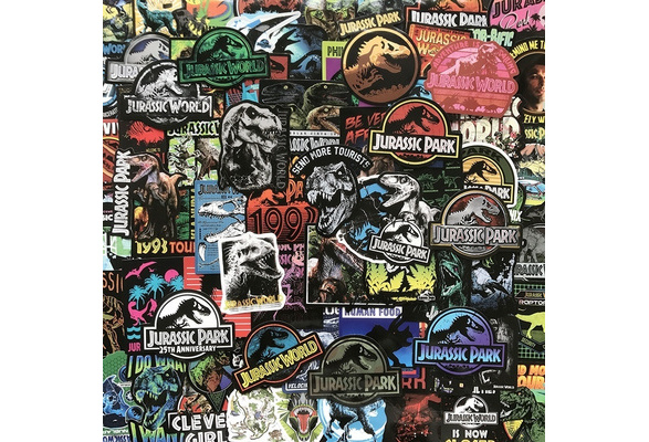 10/50/100pcs Dinosaurs Horror Stickers Jurassic Graffiti Kids DIY Decals  Laptop Pad Phone Case Luggage Skateboard Toy