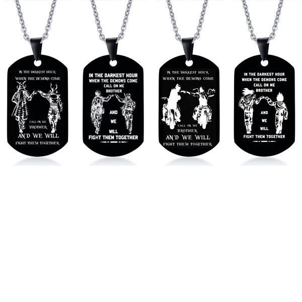 Brother dog tag on sale necklace