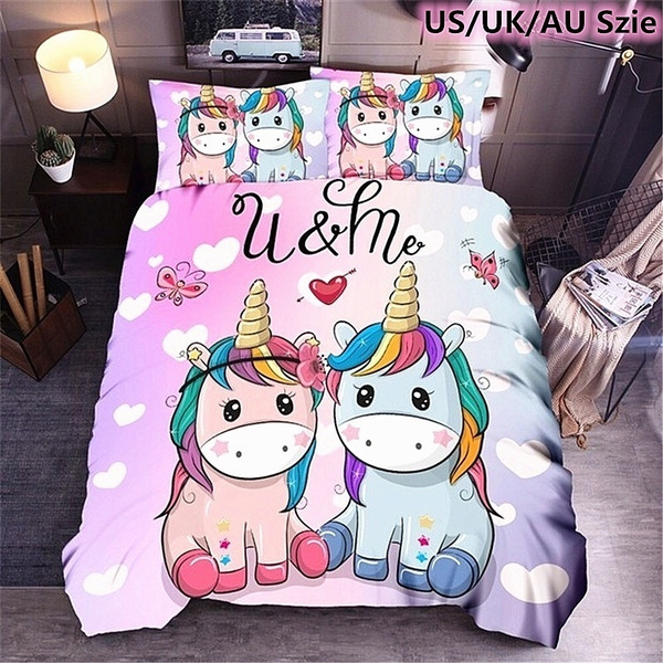 Unicorn comforter set on sale king