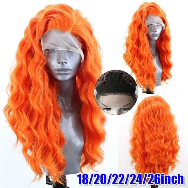 Long Brown Blonde Curly Wig 22 Inch Cosplay Wig Anime Synthetic Water Wave  Wigs for Women Hair | SHEIN