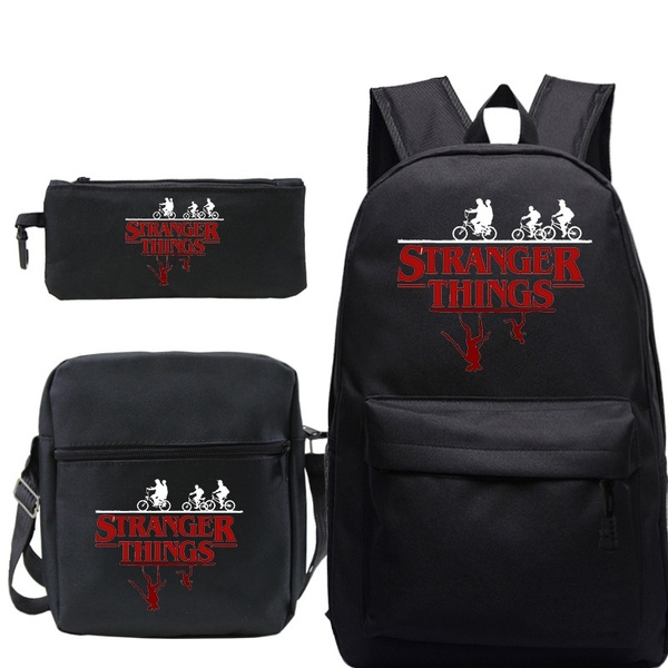 Vogue Things Backpack Casual Schoolbag Student Cute Three-piece Bag Set Fashion Travel Mochila Pen Bags MessengerBag | Wish