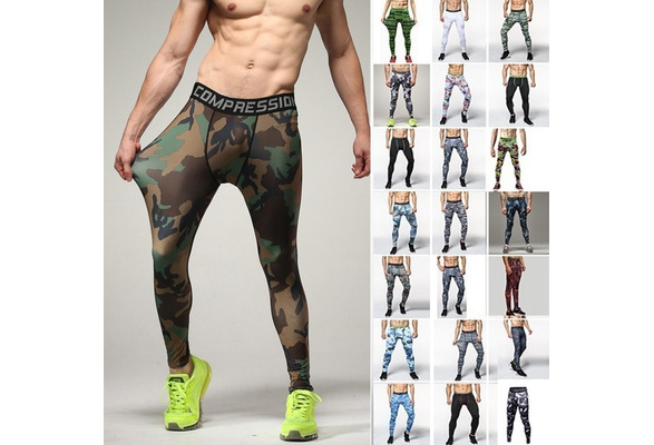 Men's Sport Training Gym Pants Camo 