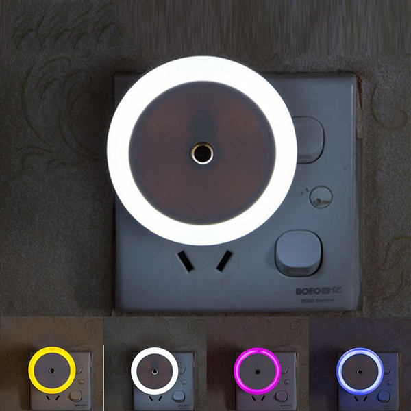 Plug-in LED Lighting Sensor Control Night Light Lamp for Hallway Bath Kitchen 