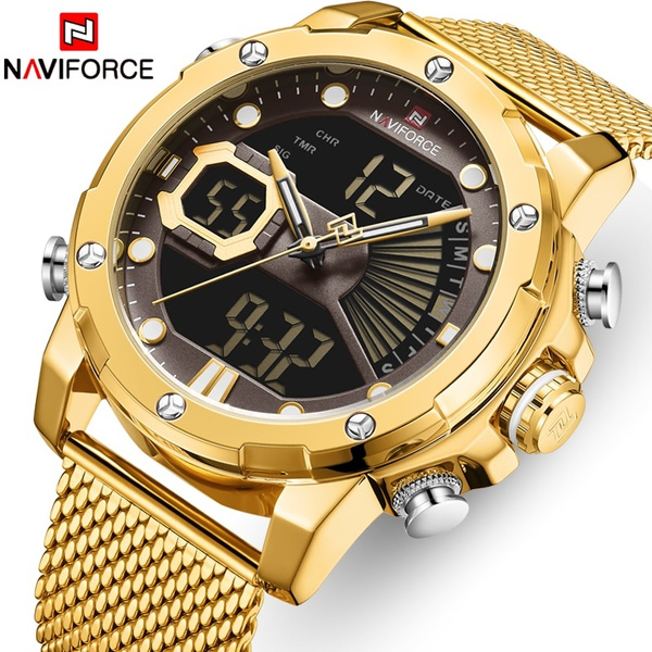 Naviforce watch gold store price