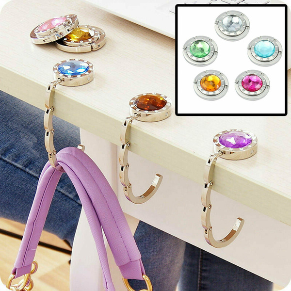 SEIWEI Handbag Hooks for Tables Folding Purse Hook Hangers - Portable Table  Bag Holders for Restaurant Bar-Without A Ring - Yahoo Shopping