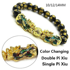 Beaded Bracelets, changecolorbracelet, Jewelry, gold
