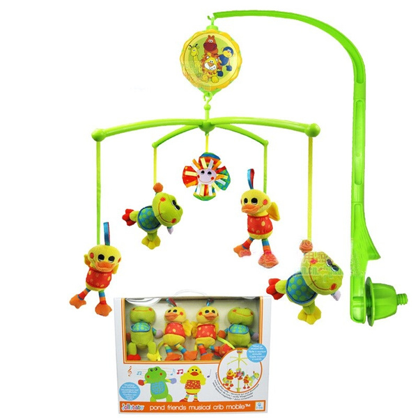 Baby Rattles Crib Mobiles Toy Holder Rotating Crib Mobile Bed Bell Musical Box For 0 12 Months Newborn Infant Baby Wish