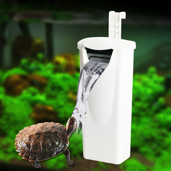 Waterfall Aquarium Turtle Fish Tank Oxygen Pump Built-In Low Water Level  Filter Fish Aquarium Accessories