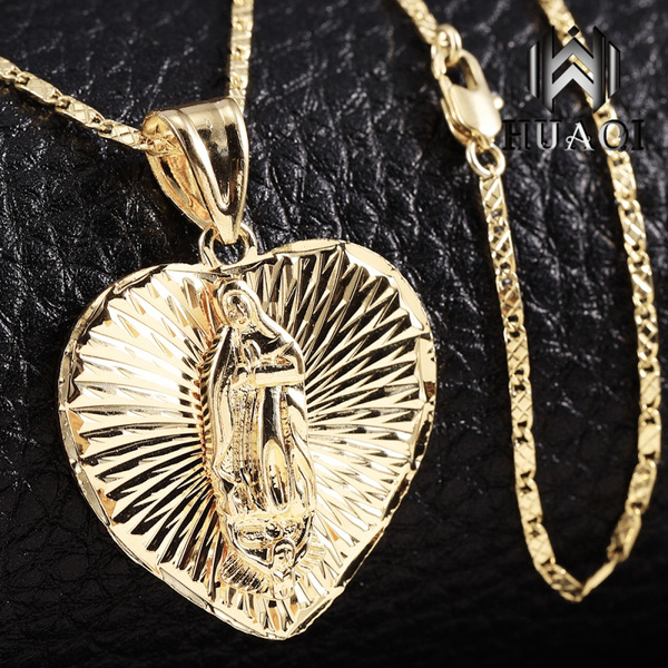 18k Gold Plated Blessed Catholic Virgin 