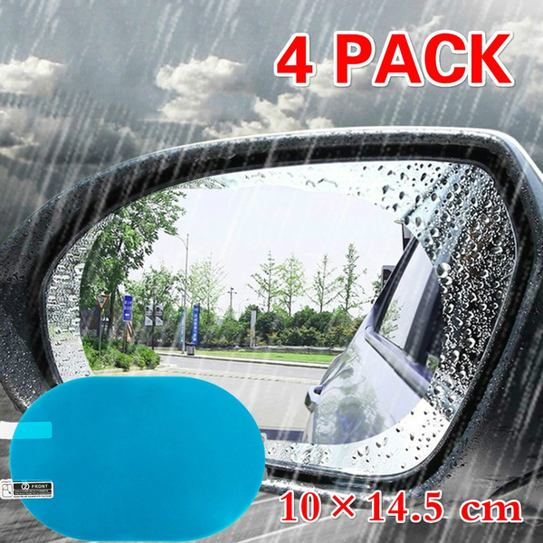 1Pair Rainproof Car Rearview Mirror Sticker Anti-fog Protective Film Rain Shield 