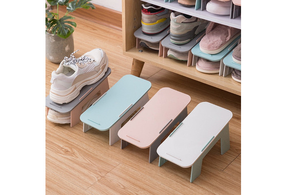 Foldable Shoe Organizer Shoe Stacker Space Save Display Rack Shoes Wish