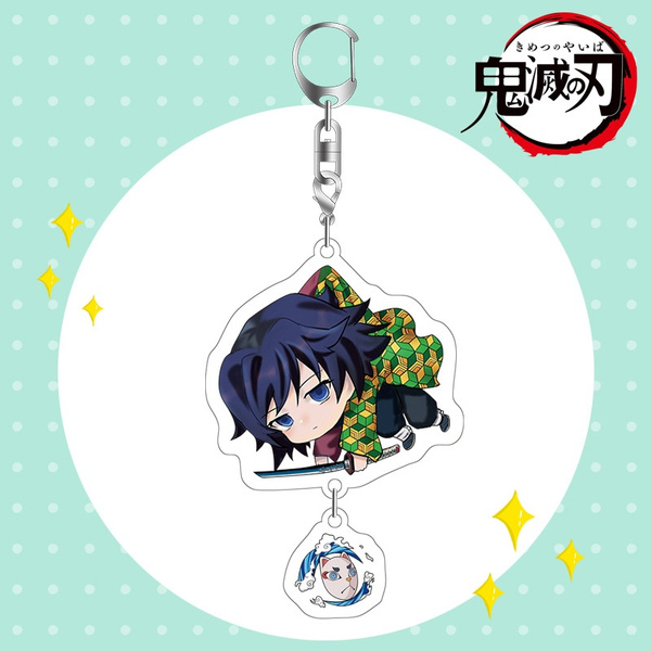 Anime Demon Slayer: Kimetsu no Yaiba Tomioka Giyuu Key Chain Acrylic ...