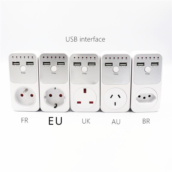 EU US UK countdown timer USB timer switch controller digital mini clock ...